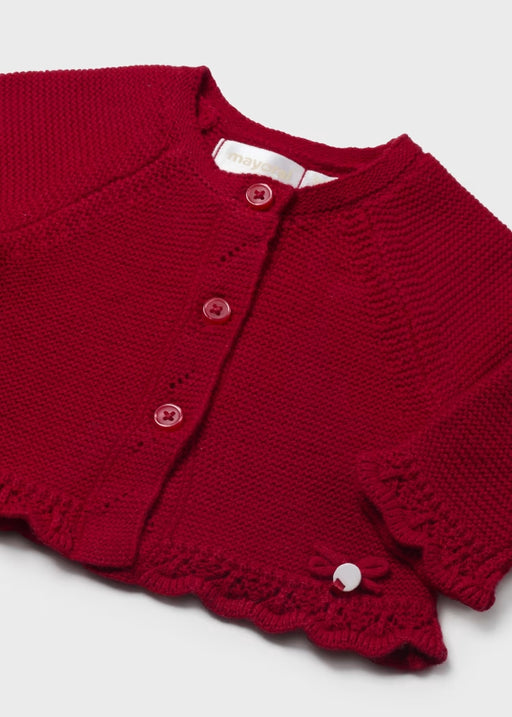 Mayoral Knit Long Cardigan - Rojo