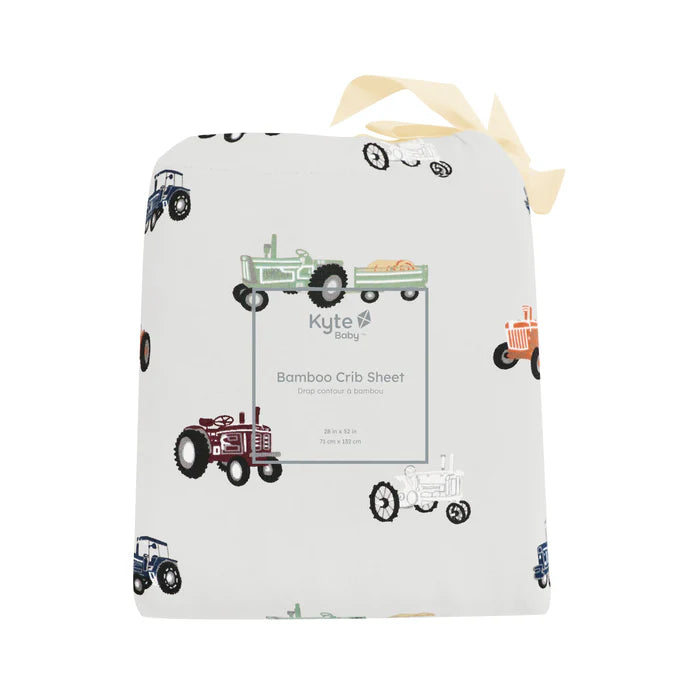 Kyte Baby Crib Sheet - Tractor