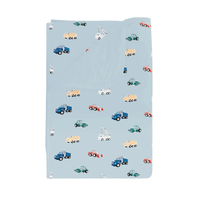 Kyte Baby Printed Toddler Blanket 1.0T - Construction 145 cm x 99 cm