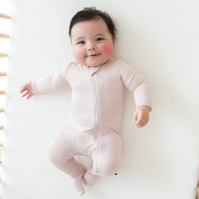 Kyte Baby Zippered Footie - Blush