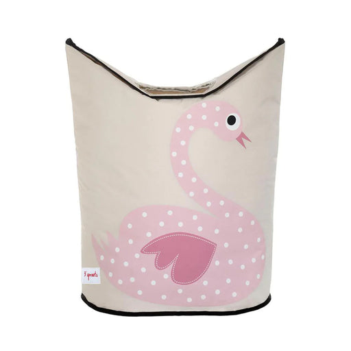 3 Sprouts Laundry Hamper Swan CLHSWN