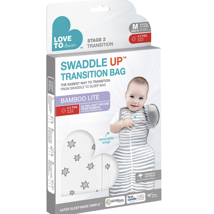 Love to Dream Swaddle Transition Bag Bamboo LITE 0.2T - Cream