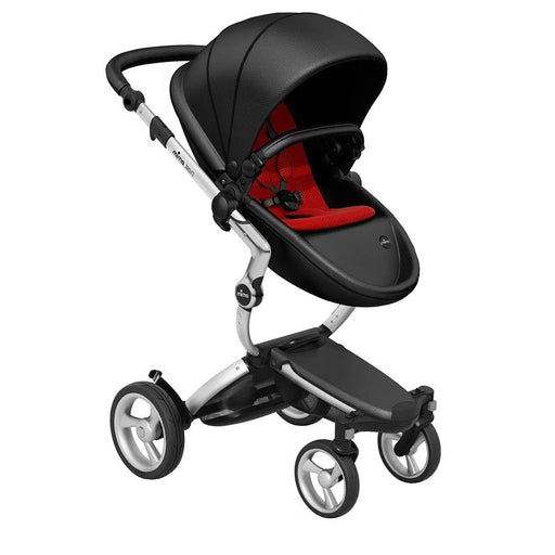 Mima Xari Stroller Aluminium Chassis+ Black Seat + Ruby Red Starter Pack