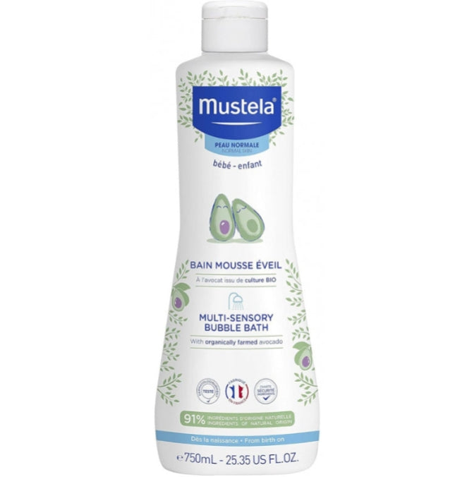 Mustela Multi Sensory Bubble Bath 200ml (dated april/25)