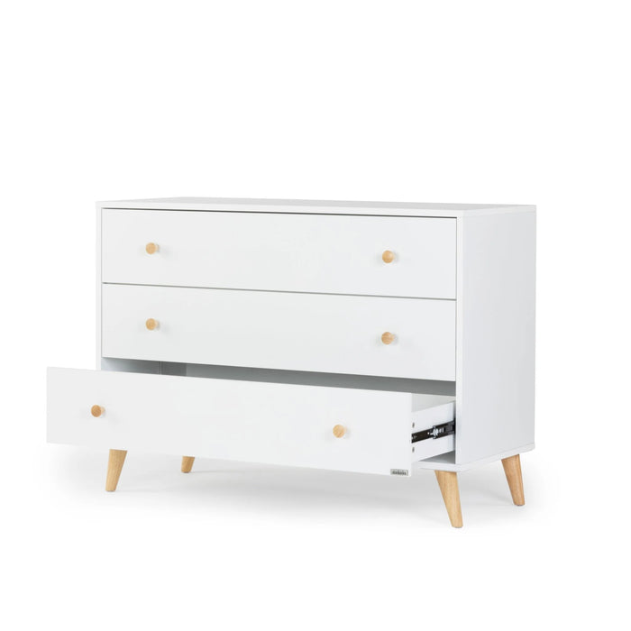 Dadada Austin 3 Drawer Dresser - White/Natural 43034