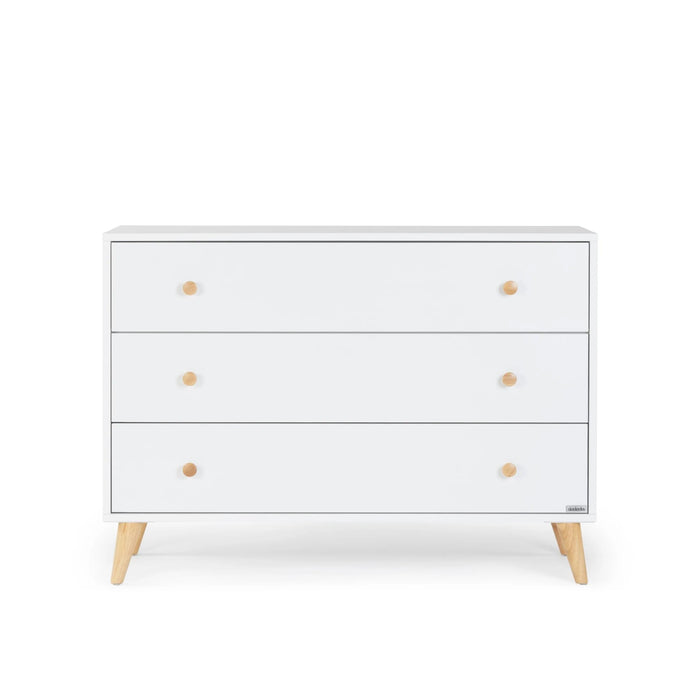 Dadada Austin 3 Drawer Dresser - White/Natural 43034