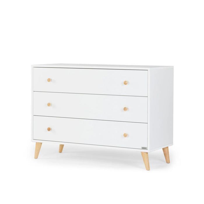 Dadada Austin 3 Drawer Dresser - White/Natural 43034