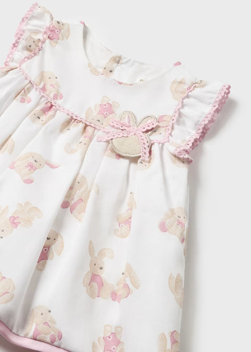 Mayoral Printed Satin Dress - Rosa Baby