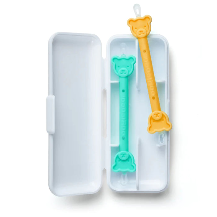 Oogiebear 2Pck Booger Picker with Case - Orange and Seafoam