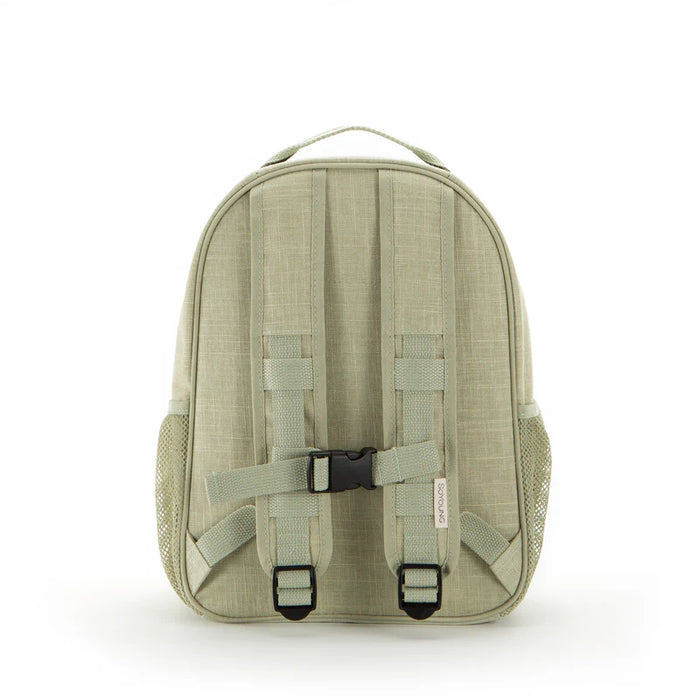 So Young Toddler Backpack - Little Hearts Sage