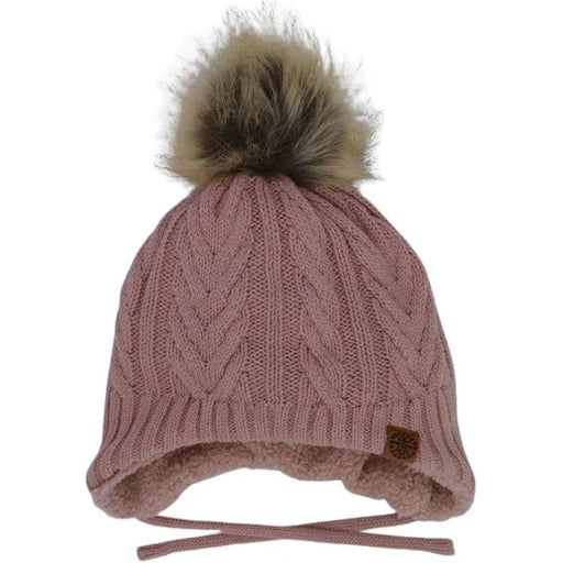 Calikids Cotton Knit Winter Hat W2213 - Rose