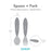 Bumkins Stainless Steel Spoon + Fork Blue