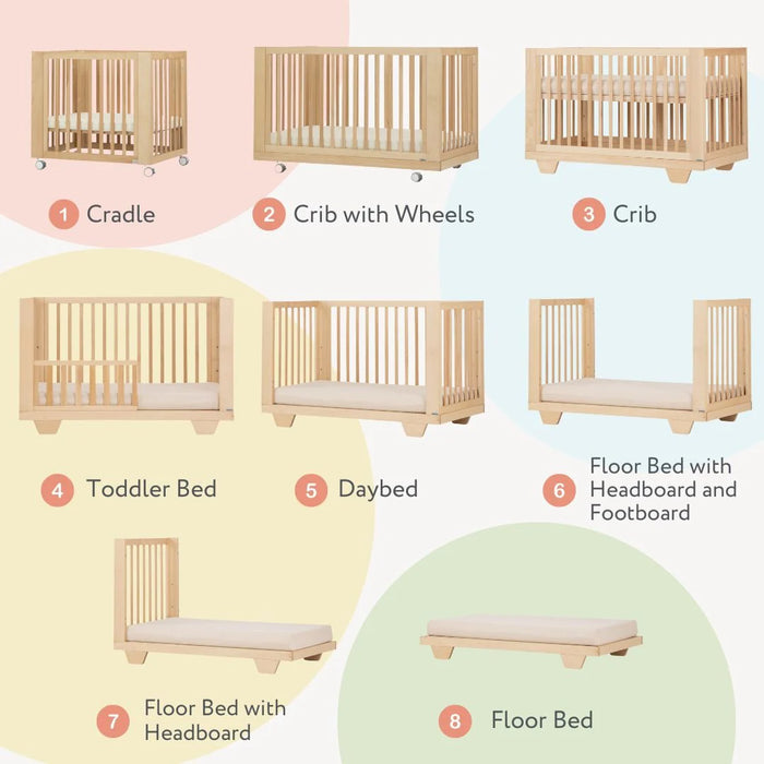 Dadada Spirit 8-in-1 Convertible Crib - Natural