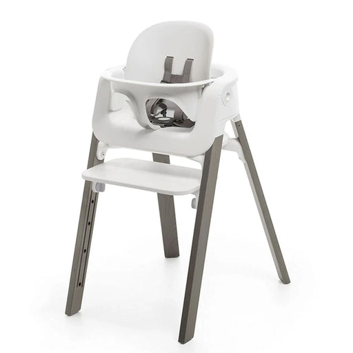 Stokke Steps High Chair Hazy Grey with White Seat Babyset