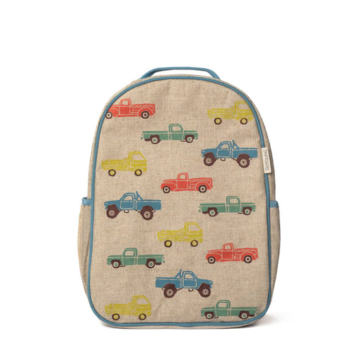 So Young Toddler Backpack - Vintage Trucks