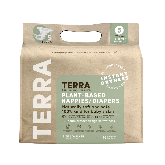 Terra Diapers 16pc - Size5 13-18KG