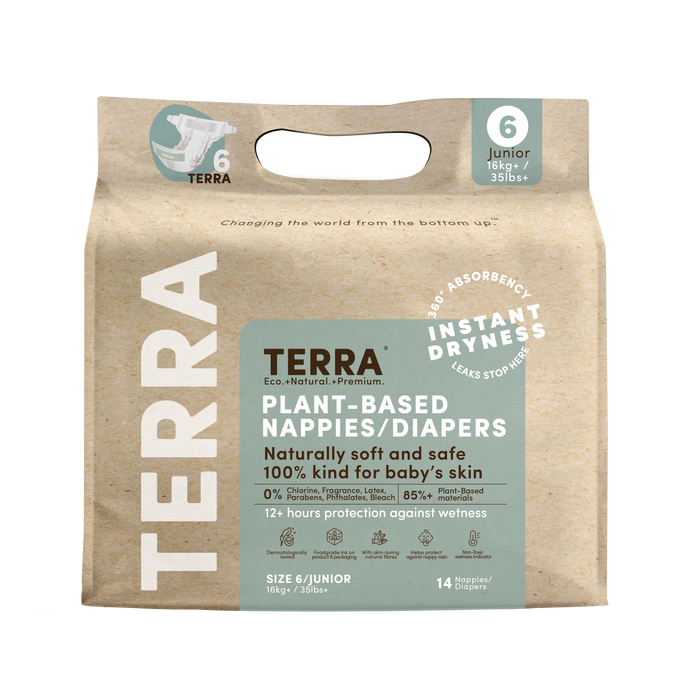 Terra Diapers 14pc - Size6 *16KG