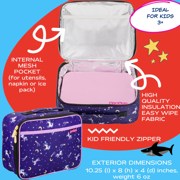 Yumbox Classic Lunch Bag - Unicorn Purple