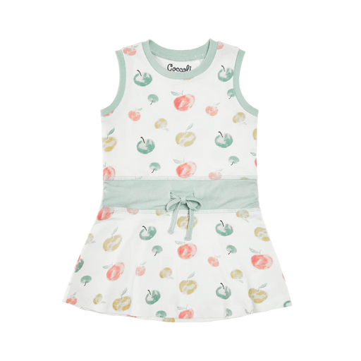 Coccoli Modal Sleeveless Dress - Cream Apple