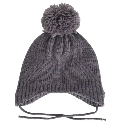 Calikids Knit Windproof Hat - Titanium