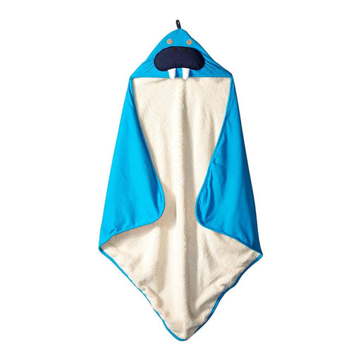 3 Sprouts Hooded Towel - Walrus Blue