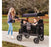 WonderFold W4 Luxe Quad Stroller Wagon - Volcanic Black