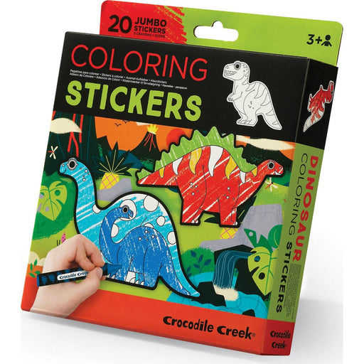 Crocodile Creek Coloring Stickers - Dinosaur