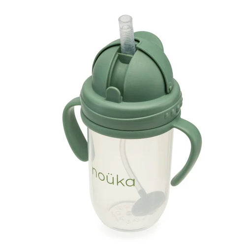 Nouka Non-Spill Weighted Straw Cup 9oz - Fern 6M+