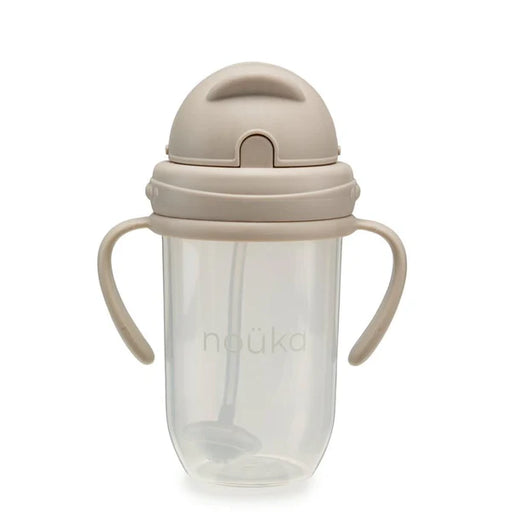 Nouka Non-Spill Weighted Straw Cup 9oz - Soft Sand 6M+ CLWS001-6