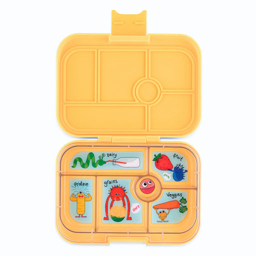 Yumbox Leakproof Bento Box Original Yoyo Yellow/Funny Monster