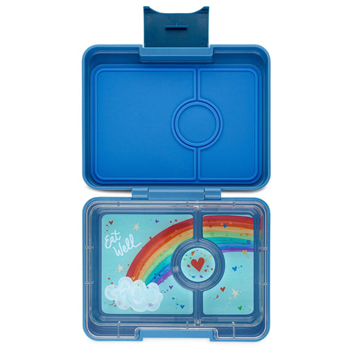 Yumbox Snack 3 - Sky Blue with Cloud Lid