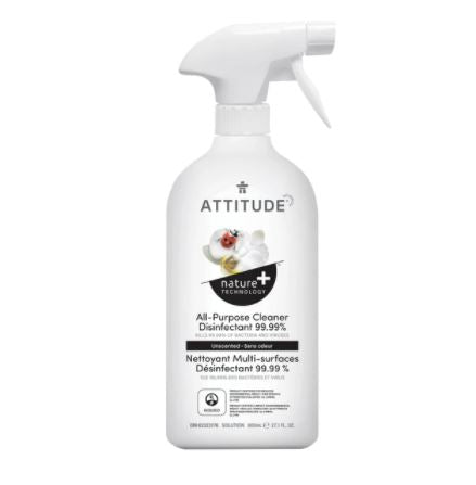 Attitude All Purpose Disinfectant Cleaner 99.9% 800ml