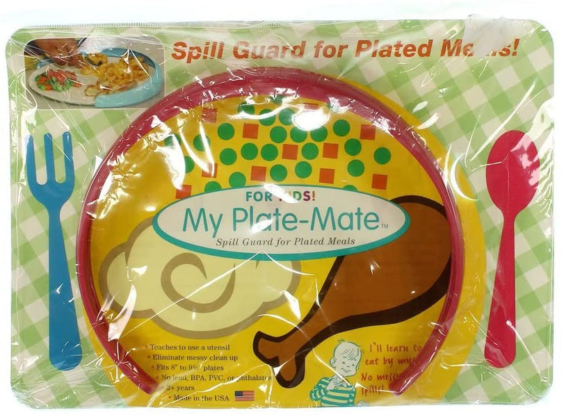 2 My Plate Mate Kid's Food Spill Guard Kitchen/Dining