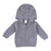 Tiny Twig Knitted Zip Hoodie - Soft Grey TTW20-K4
