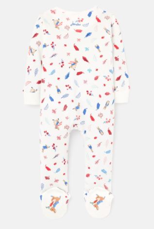 Joules Peter Rabbit Zippy - White Leaves Peter 212495