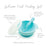 Bumkins Silicone First Feeding Set with Lid & Spoon - Blue