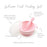 Bumkins Silicone First Feeding Set with Lid & Spoon - Pink