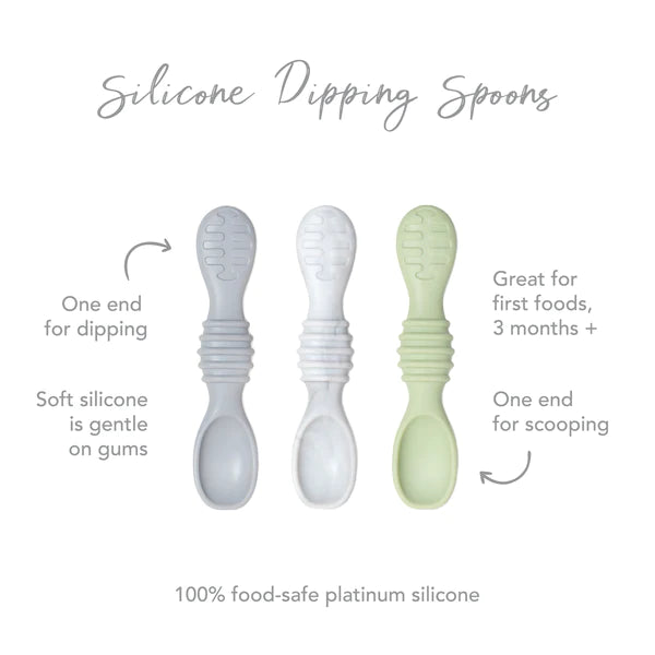 Bumkins Silicone Dipping Spoons 3pk - Taffy