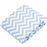 Kushies Fitted Crib Sheet Blue Chevron (S330-505)