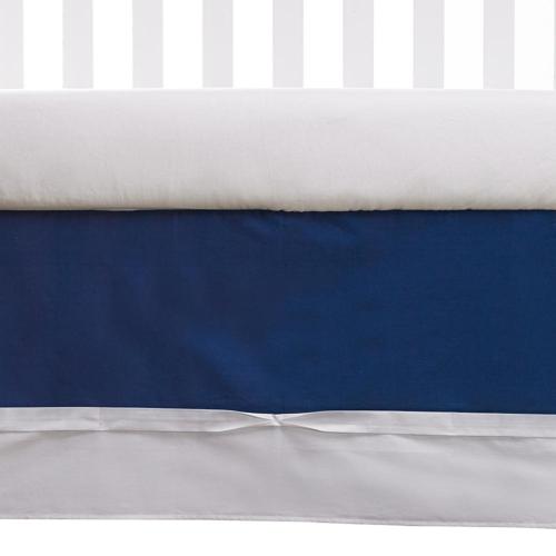 Living Textiles Bed Skirt Navy 121025