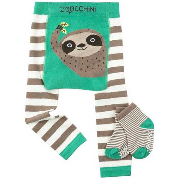 Zoocchini Legging & Socks Set - Silas the Sloth