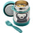 3 Sprout Stainless Steel Food Jar Teal Bear