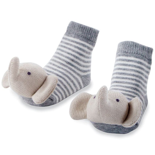 Mudpie Elephant Rattle Toe Socks M11040011