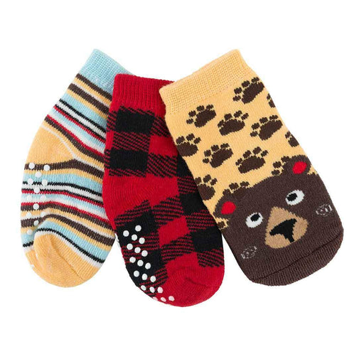 Zoocchini Buddy Baby Socks Set 3pc Bosley Bear 0-24M
