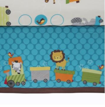 Bedtime Originals Choo Choo Animal Train 3-Piece Baby Nursery Crib Bedding Set 230003V