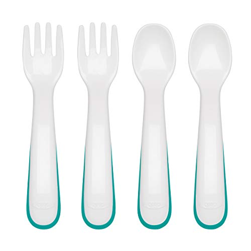 Oxo Plastic Fork & Spoon - Teal