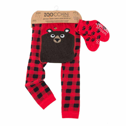 Zoocchini Legging & Sock Set - Bosley the Bear