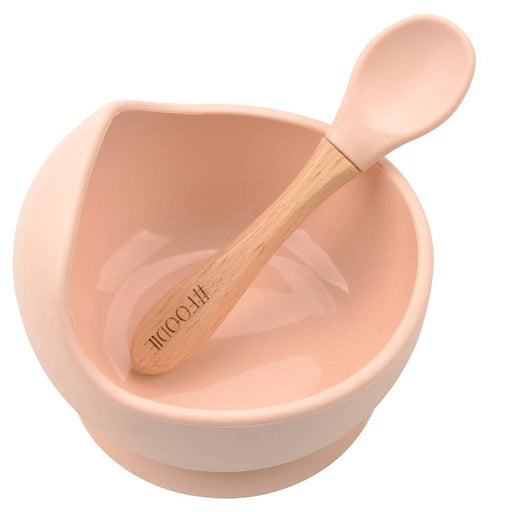 Glitter & Spice Silicone Bowl + Spoon Set - Blush