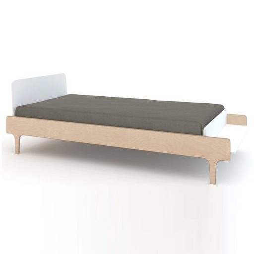 Oeuf River Twin Bed - White/Birch (MARKHAM STORE PICK UP ONLY)