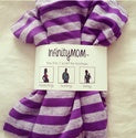 Infinity Mom Infinity Nursing Scarf - Purple Stripe
